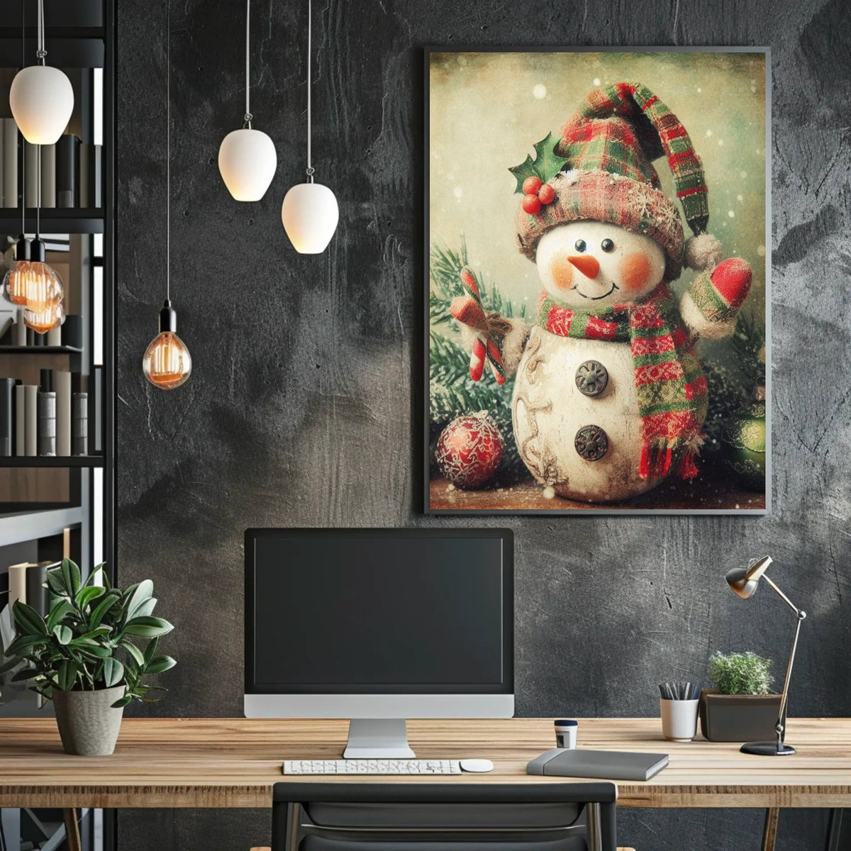 Festive Snowman Delight Poster