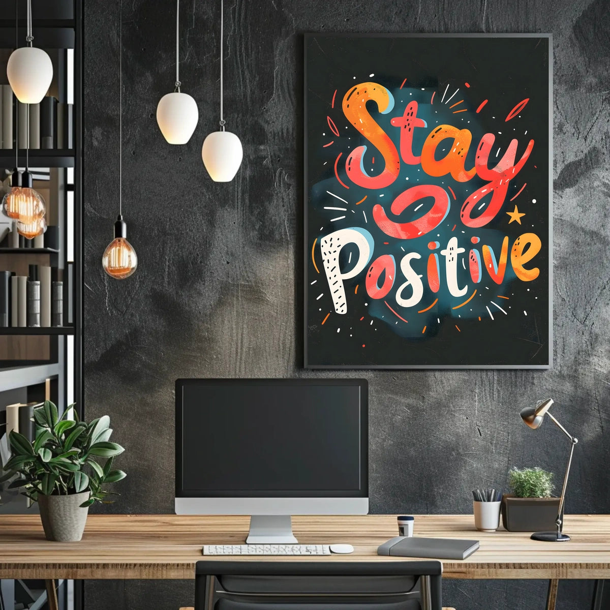 Stay Positive Poster