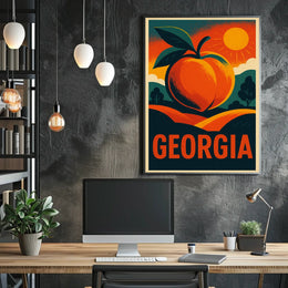 Georgia Peach Poster