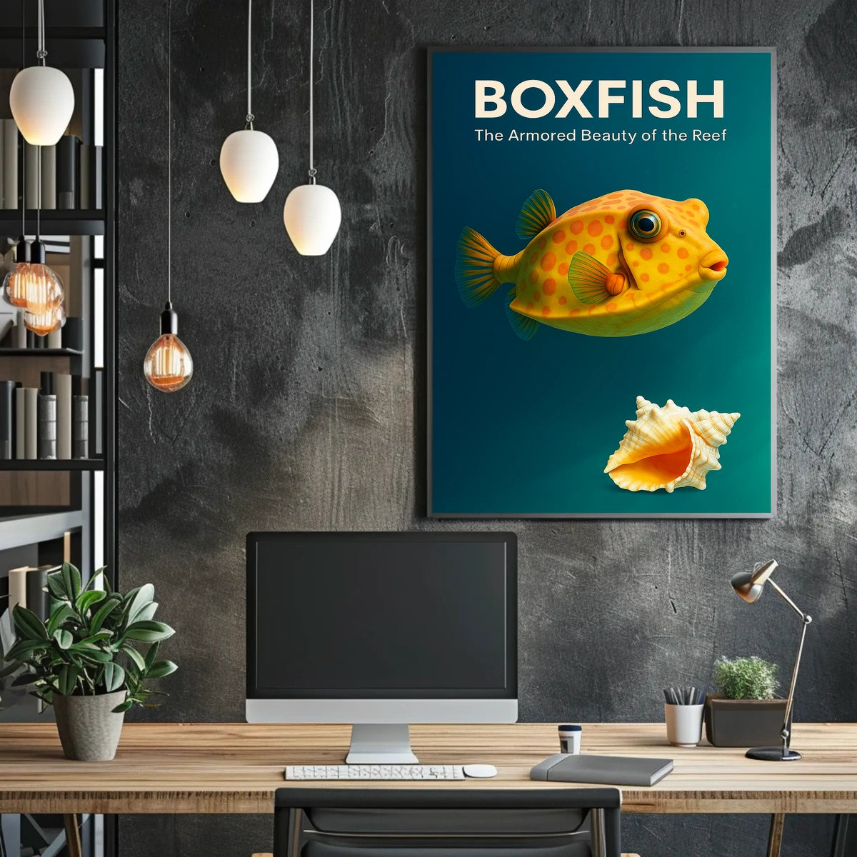 Boxfish The Armored Beauty of the Reef Poster
