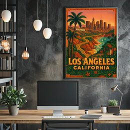 Los Angeles California Dreaming Poster