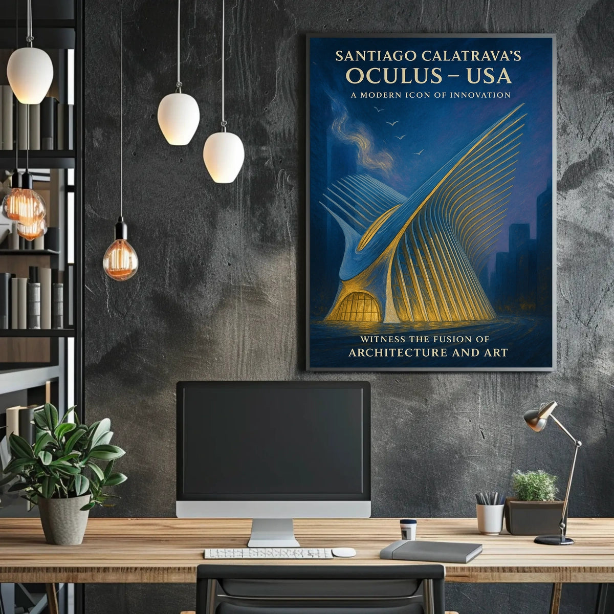 Santiago CalatravaS Oculus A Modern Poster