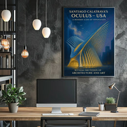 Santiago CalatravaS Oculus A Modern Poster