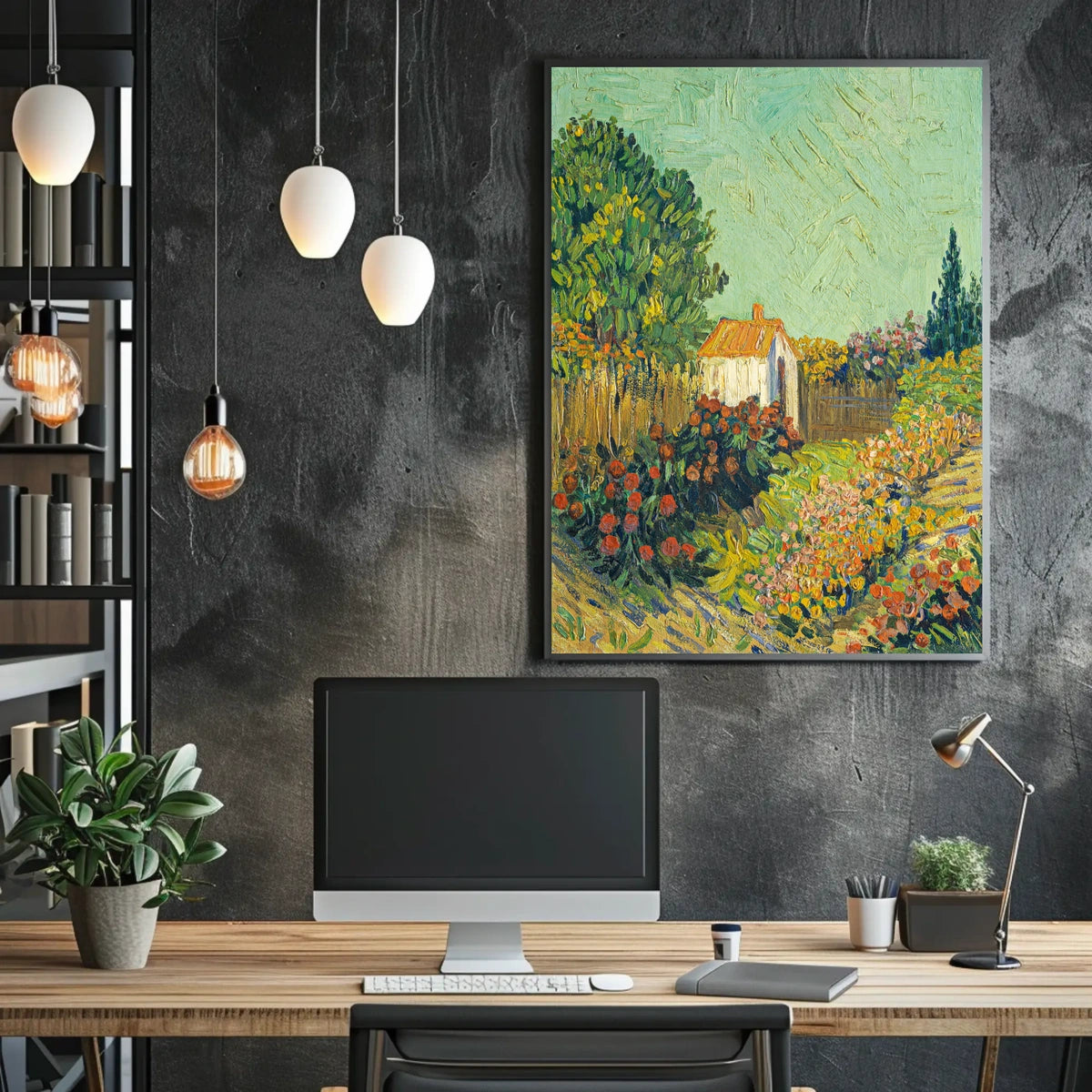 Vibrant Garden Landscape Poster