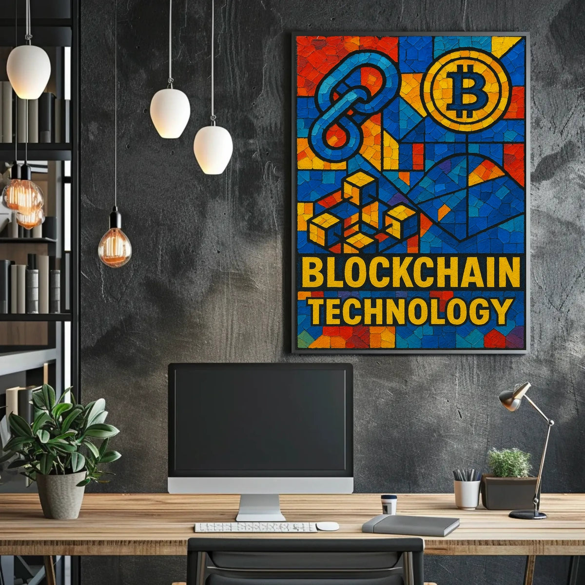 Blockchain Technology Poster
