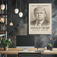 Donald Trump 47th President Poster