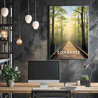 Congaree National Park Tranquil Forest Walk National Park Poster