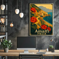 Amalfi Coast Italia Poster