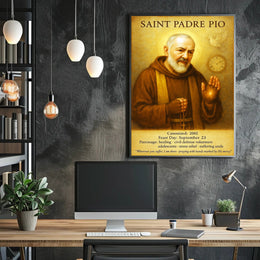 Saint Padre Pio Poster PosterGoat