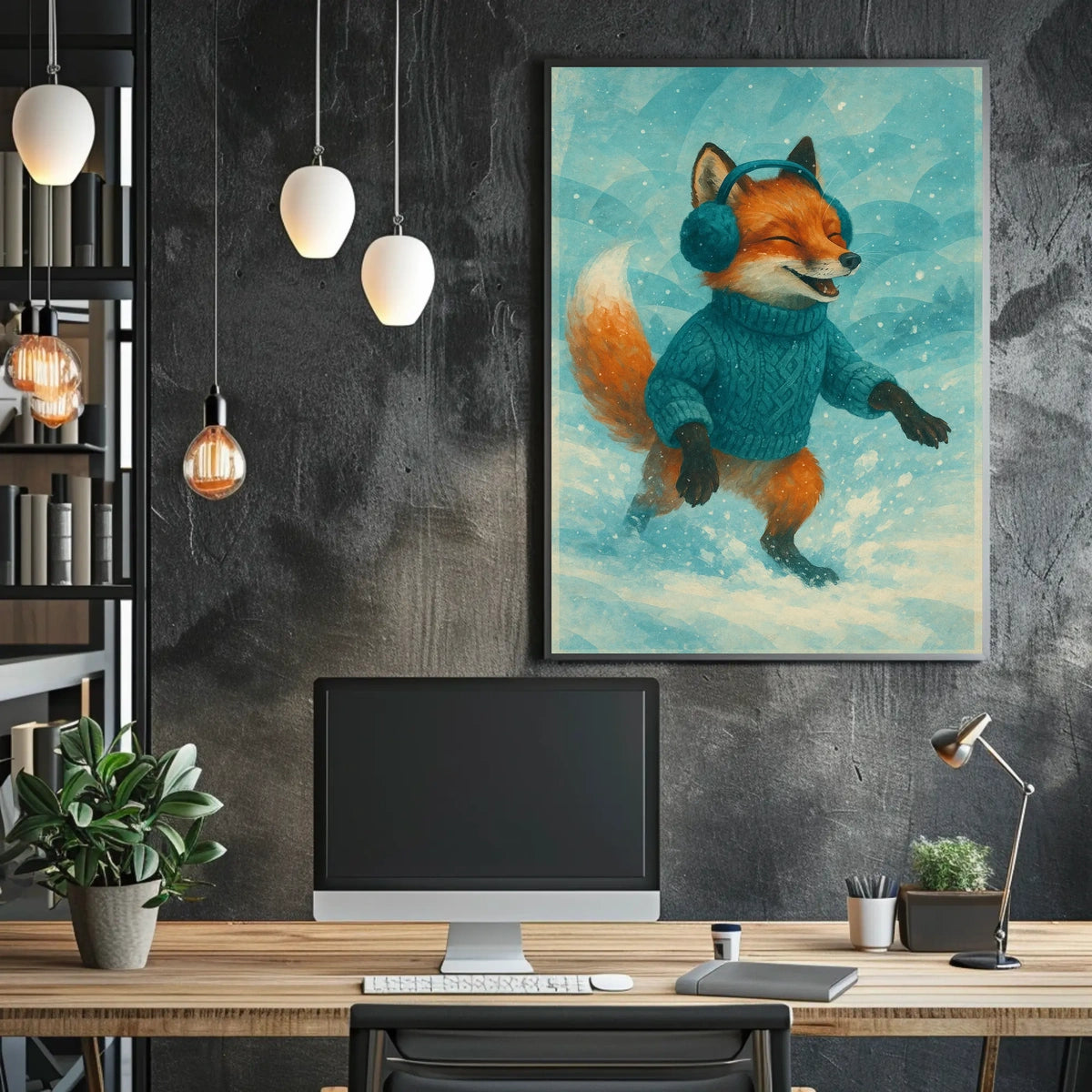 Fox In Snow Poster
