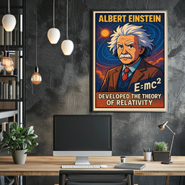 Albert Einstein Theory Of Relativity Poster