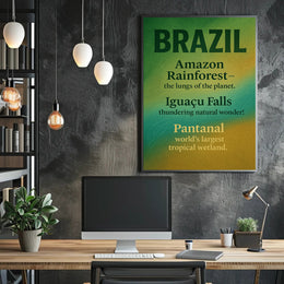 Wonders of Brazil Poster PosterGoat