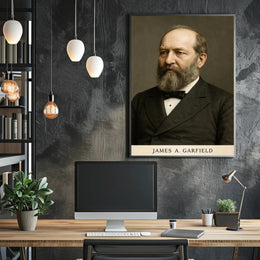 James A. Garfield Presidential Historical Poster