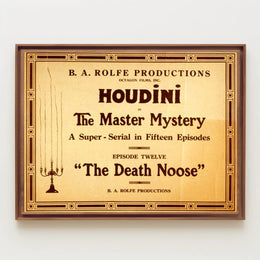 Houdini Vintage Film Serial Advertisement Cultural Poster