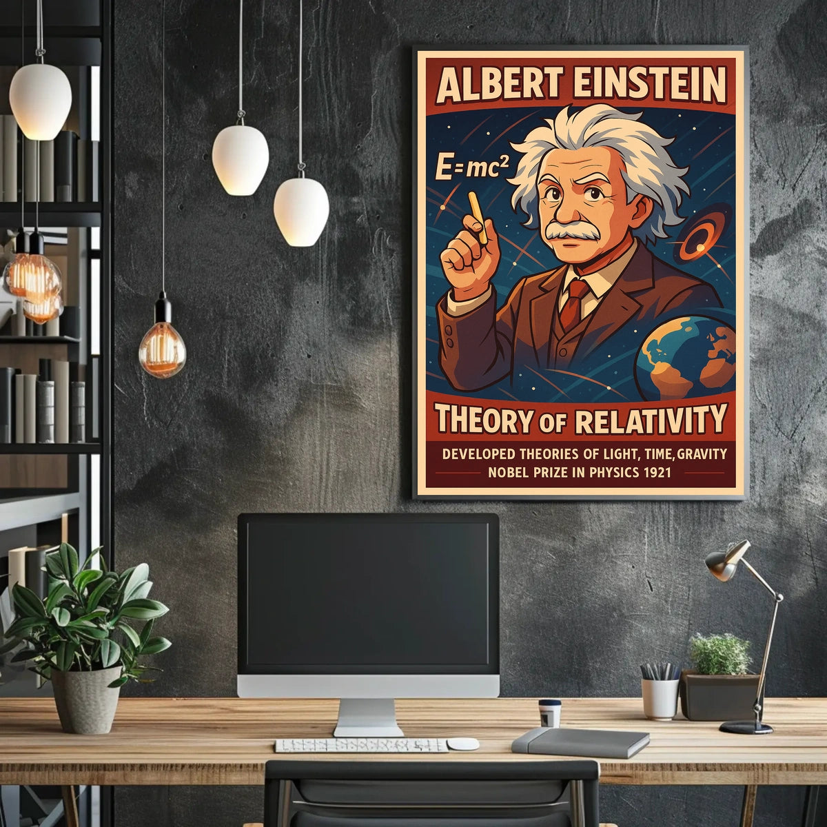 Albert Einstein Theory Of Relativity Poster