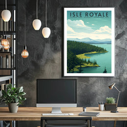 Isle Royale National Park Scenic Poster Wall Art