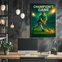 Champion's Game Dynamic Sports Action Poster PosterGoat