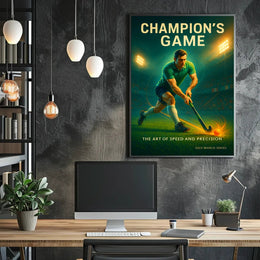 Champion's Game Dynamic Sports Action Poster PosterGoat