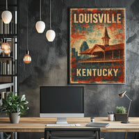 Louisville, Kentucky Vintage Charm Poster
