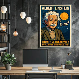 Albert Einstein Theory Of Relativity Poster