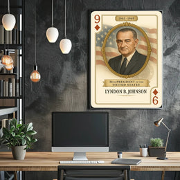 Lyndon Johnson 36th President Portrait Wall Poster