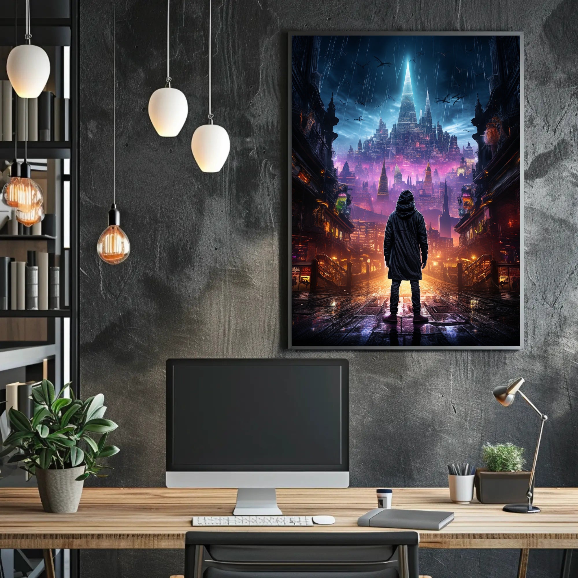 Journey To The Neon City Poster
