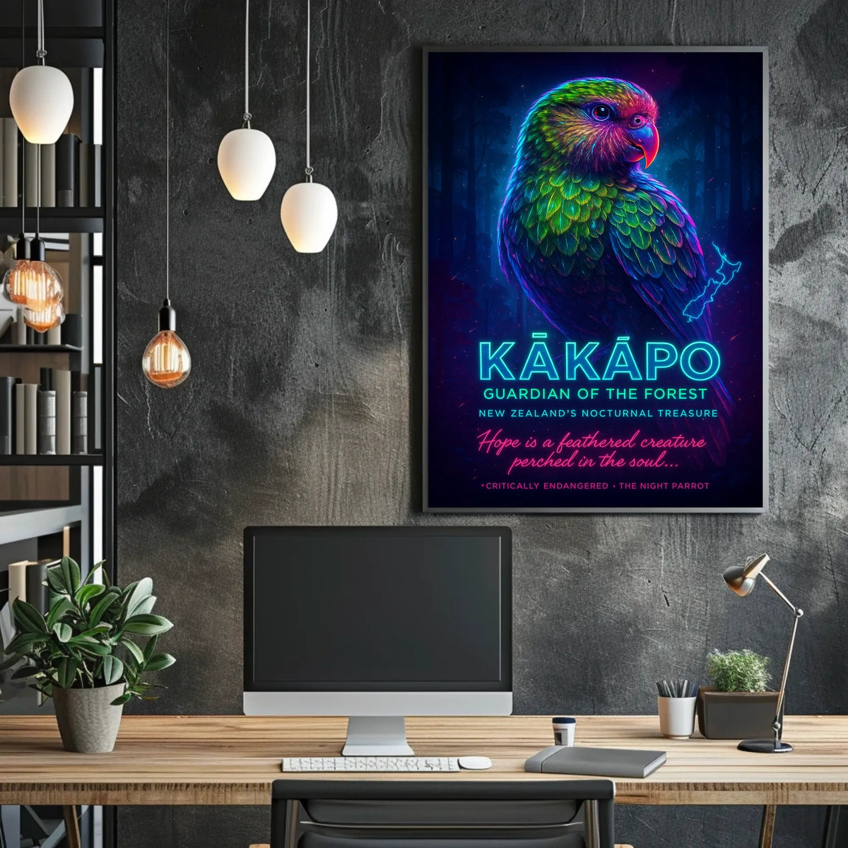 Kākāpō Guardian of the Forest Poster