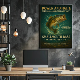 Power and Fight The Smallmouth Bass Way Poster