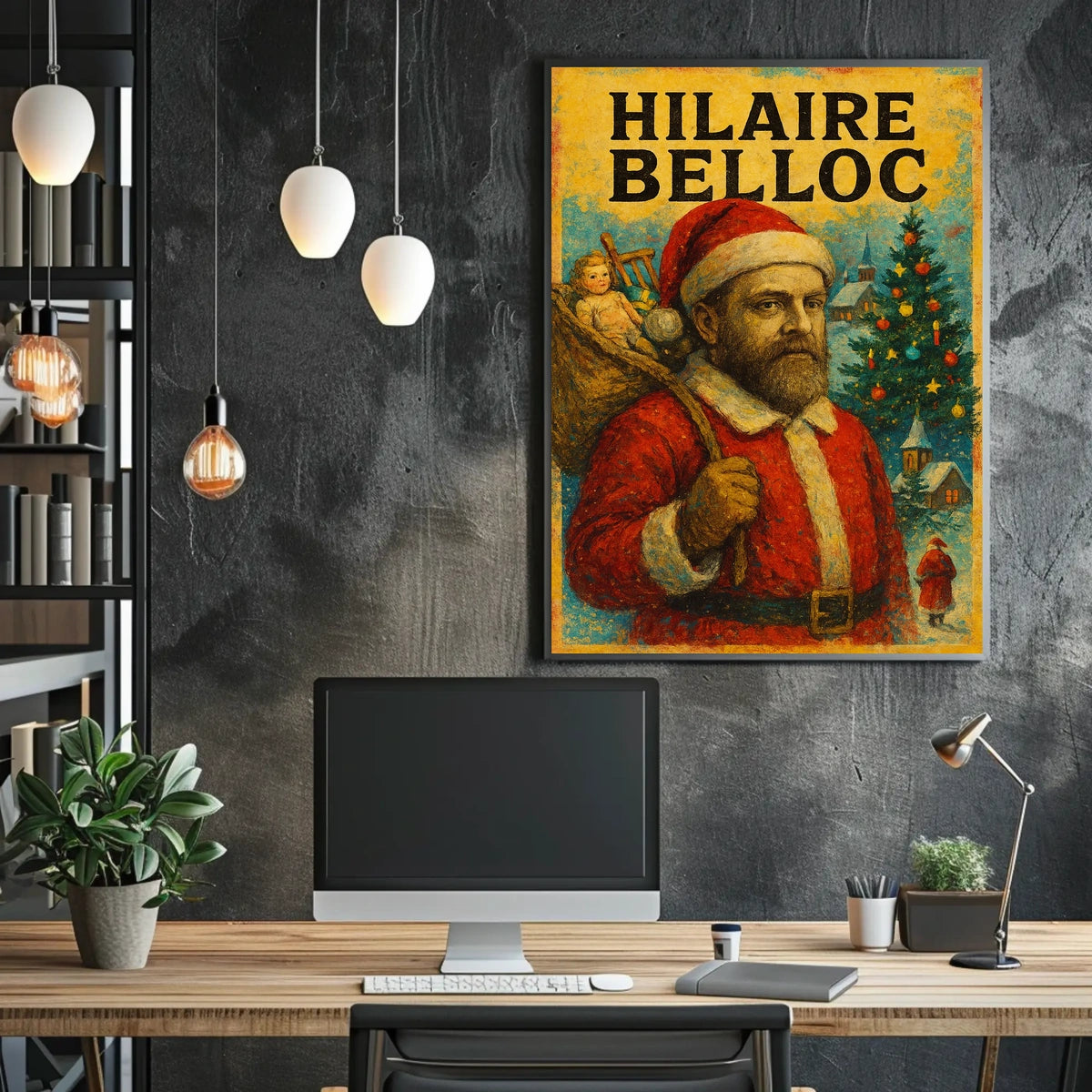 Santa Claus Holiday Wonderland Christmas Cultural or Heritage Poster