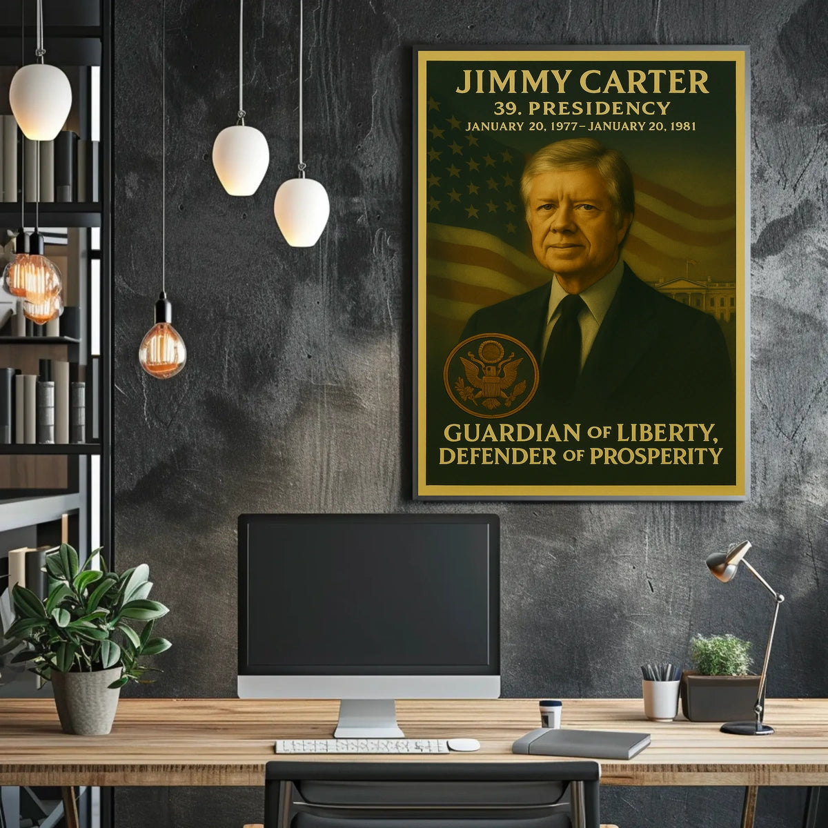 Jimmy Carter Presidential Portrait Political or Propaganda Poster