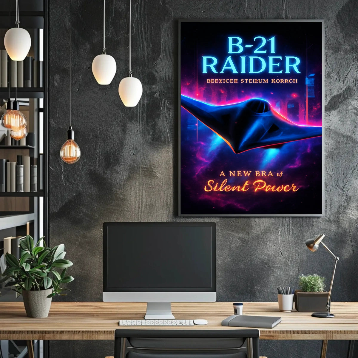 B-21 Raider Silent Power Poster