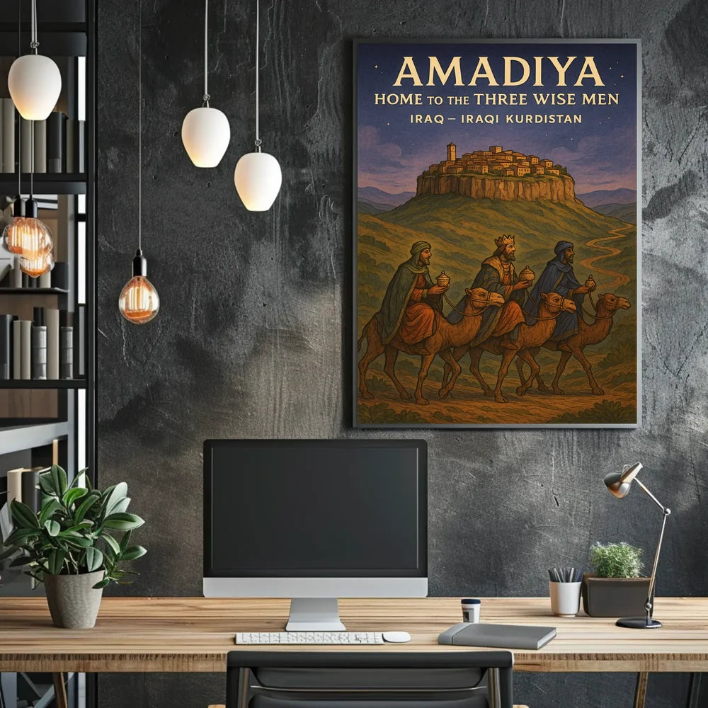 Amadiya Iraqi Kurdistan Travel Heritage Poster
