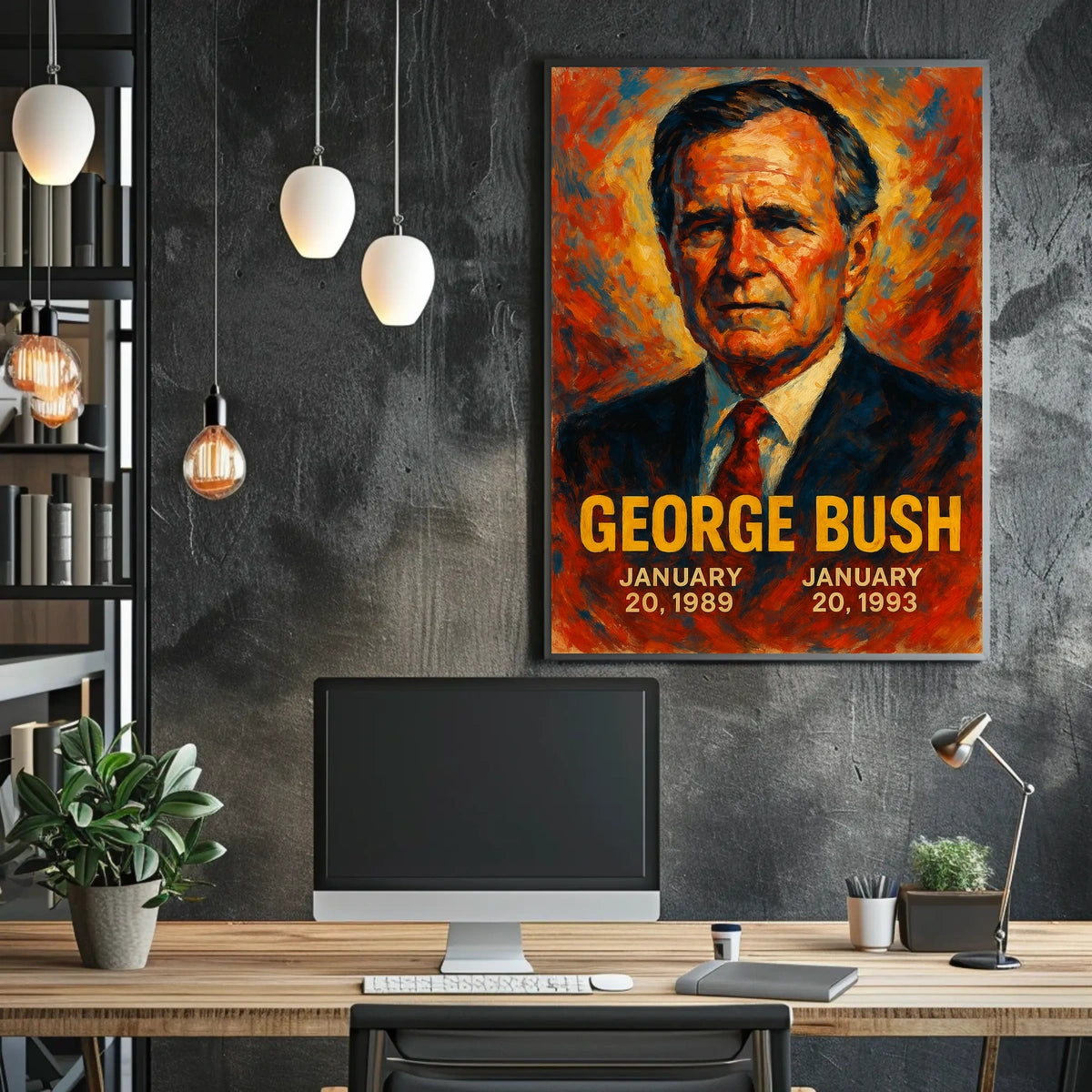 George Bush Presidential Term Poster