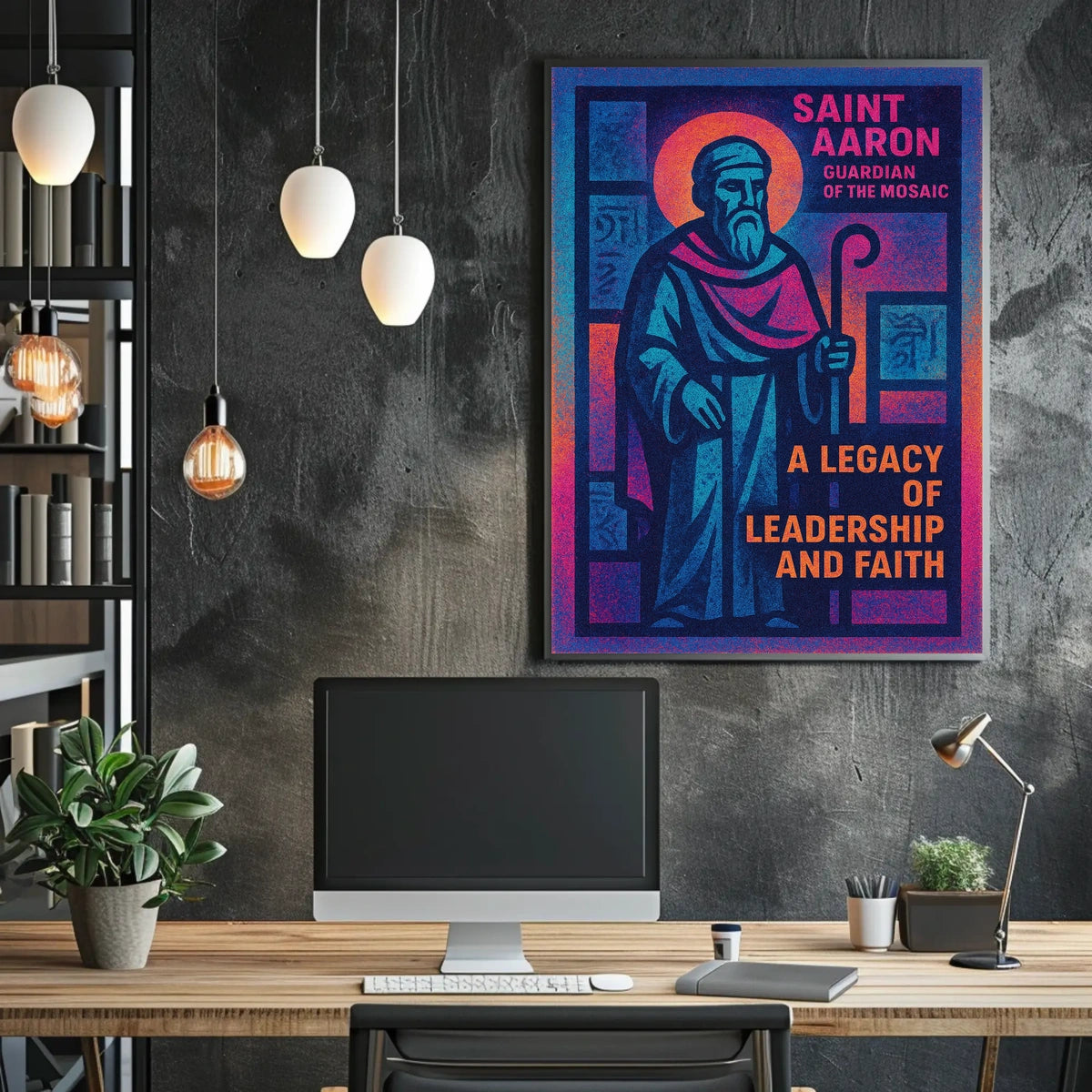 Saint Aaron Guardian Of The Mosaic Poster
