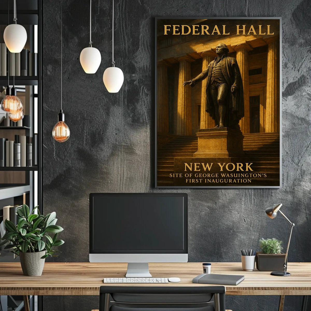 George Washington First President Poster