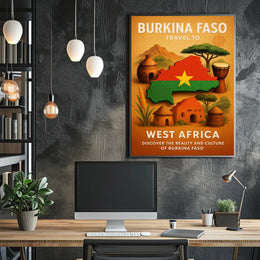 Discover Burkina Faso Poster PosterGoat