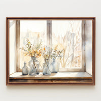 Tranquil Window Still Life Poster