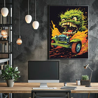Monster On Wheels Poster
