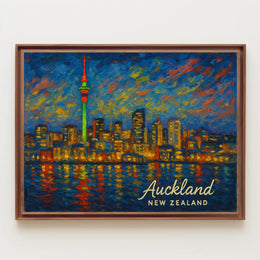 Auckland Skyline Poster