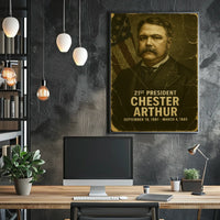Chester A. Arthur 21st President of the United States Damaged Photograph Poster