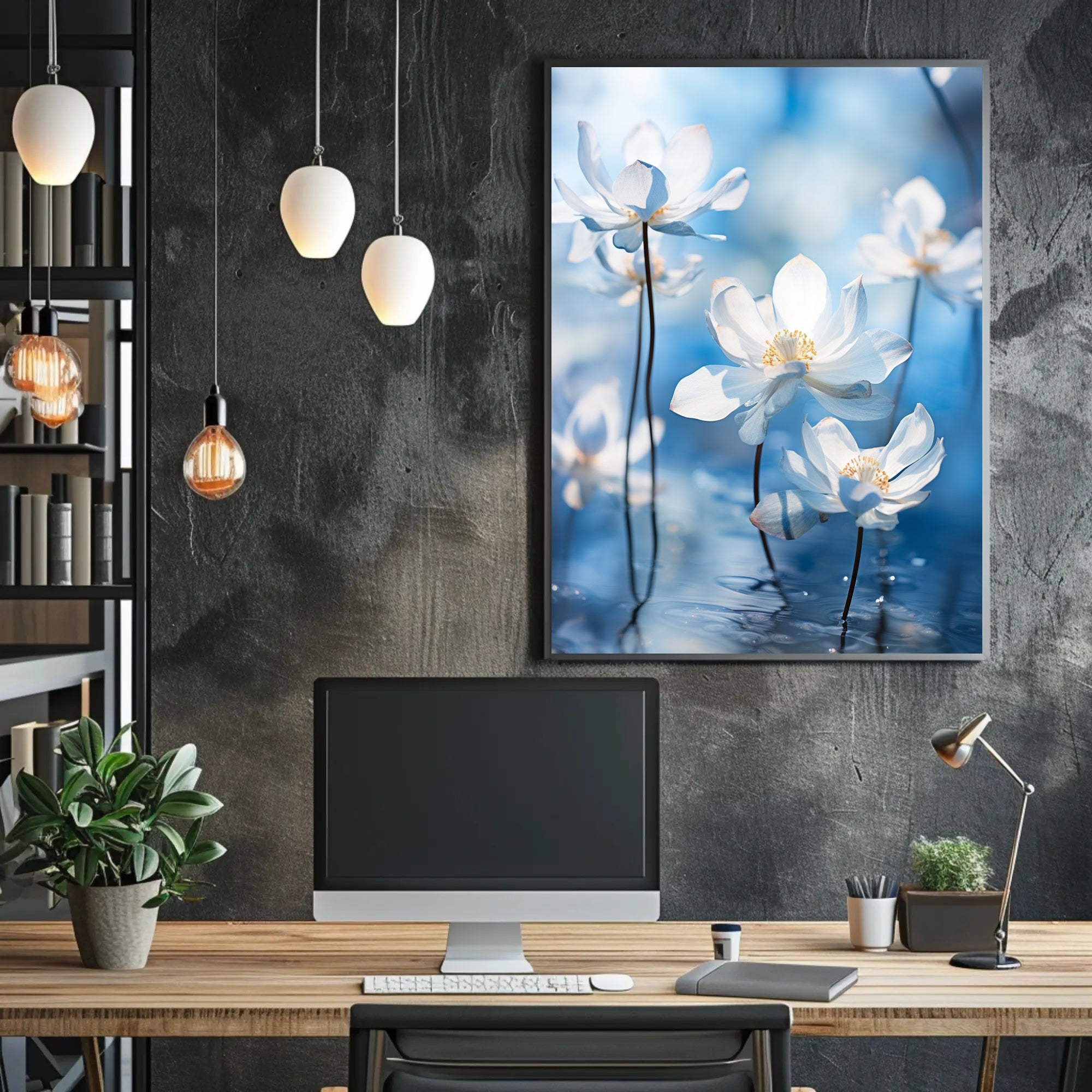 Serenity In Bloom Poster