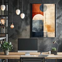 Abstract Geometric Harmony Abstract Poster
