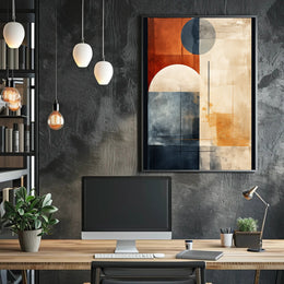Abstract Geometric Harmony Abstract Poster