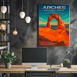 Discover The Arches An Otherworldly Poster