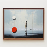 Ethereal Balance Surreal Reflection Artwork Poster
