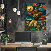 Reindeer Quarterback Extravaganza Poster