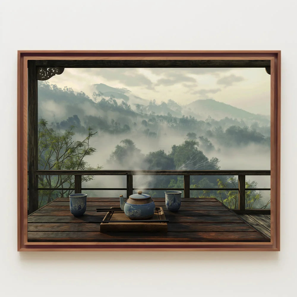 Serene East Asian Tea Ceremony Poster Print