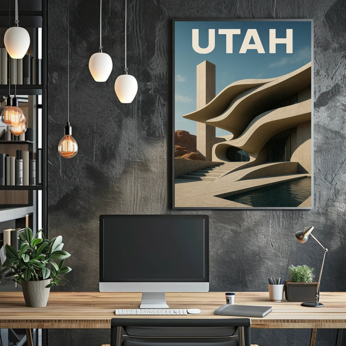 Architectural Wonders Of Utah Poster
