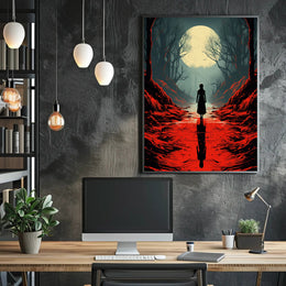 Moonlit Pathway Poster