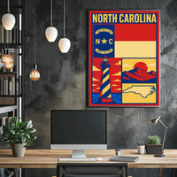 North Carolina Heritage Poster PosterGoat